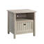 Table de nuit, finition grise