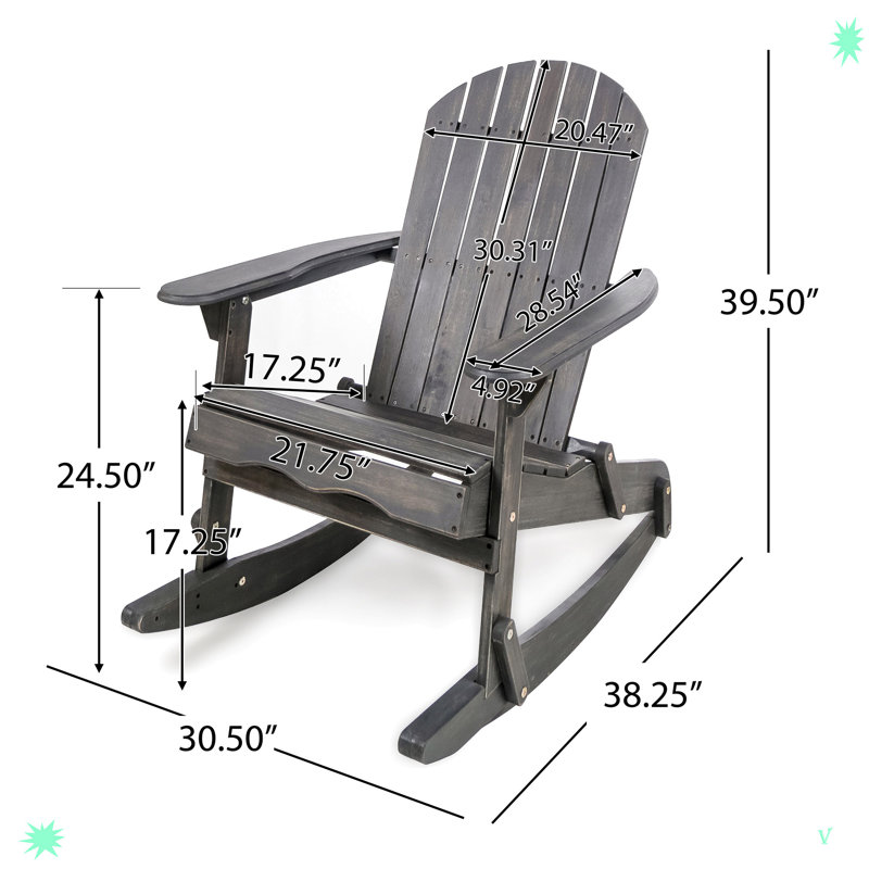 Micaden Wood Outdoor Adirondack Chair
