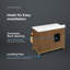 Meuble-lavabo simple 42 po Eris en Macchiato