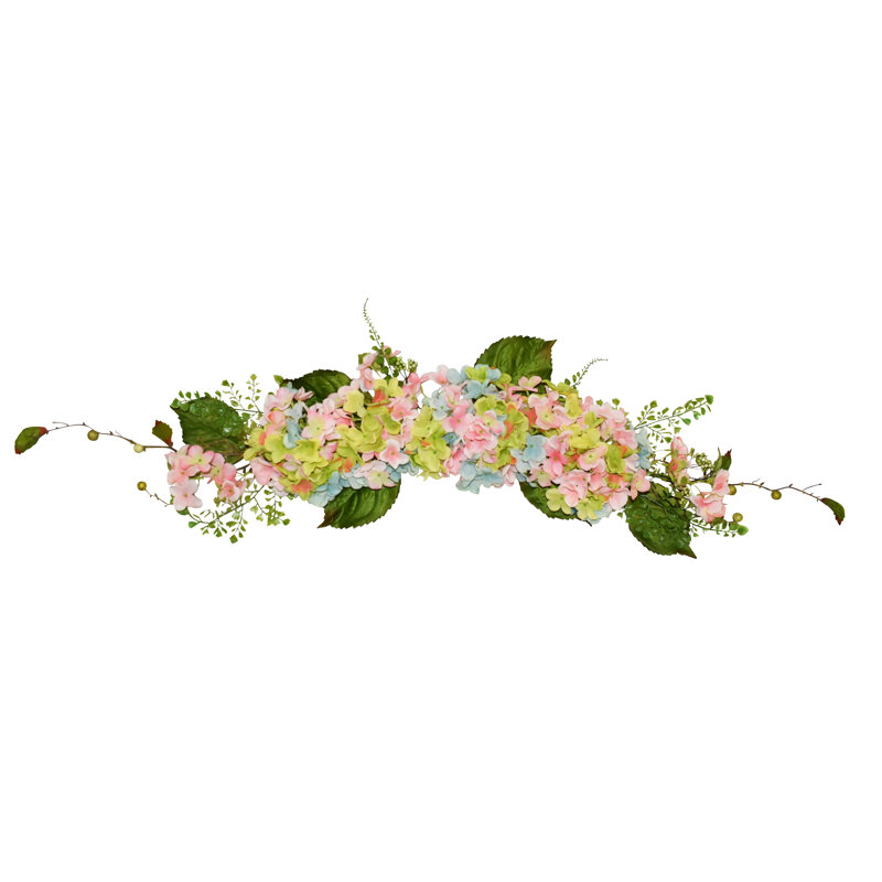 Ornement hortensia 26 "bleu rose