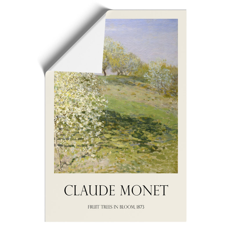 Spring Fruit Trees In Bloom by Claude Monet - No Frame Print, 42cm H x 30cm W x 0.1cm D