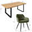 Bhagirath 31.5'' W 6-Person Rectangular Dining Set-1813835160-1837856875