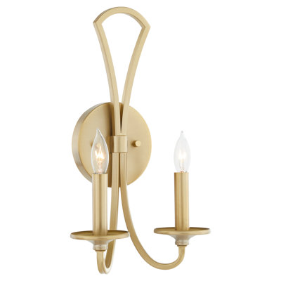 Trevion 2 Light Wall Mount | Aged Brass