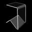 Table de bout en acrylique transparent pour table d'appoint 22,05 lb table de bout autoportante à base triangulaire pour le salon, la chambre et le café