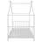 Metal House Platform Bed-1119487396