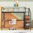 Metal Loft Bed With Desk And Staircases-205534939-205534940