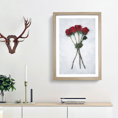 Bunch of Red Roses - Picture Frame Graphic Art Print