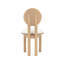Chaise de salle à manger en polyester et tissu beige avec structure en bois (ensemble de 2) - Naturel