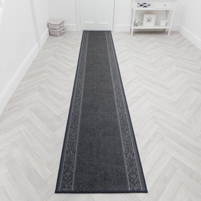 Runner Vintage Look Looped / Hooked Area Rug