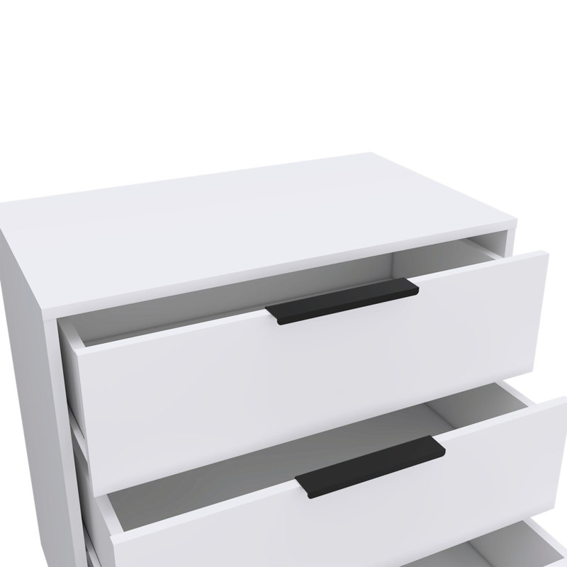 Commode 3 tiroirs 28 "blanche