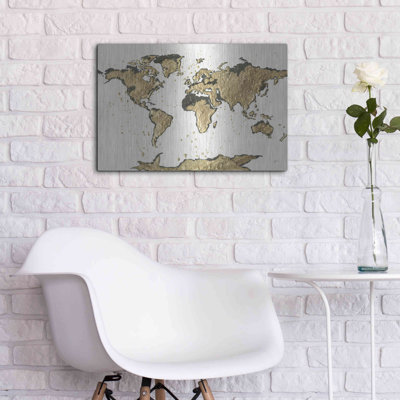 «World Map Gold Leaf» par Chris Paschke