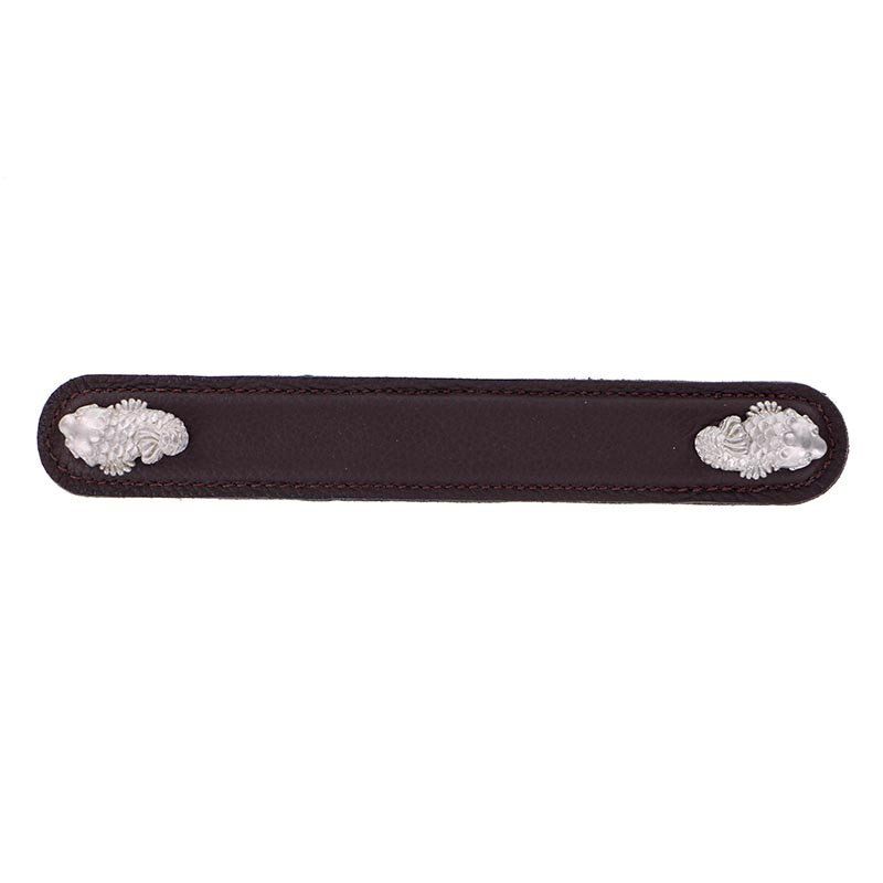 Pollino Bar Pull, 6", Antique Copper/Black
