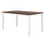 Ensemble de table de cuisine en bois 6 pièces, ensemble de table de salle à manger rustique rustique avec 4 chaises et banc