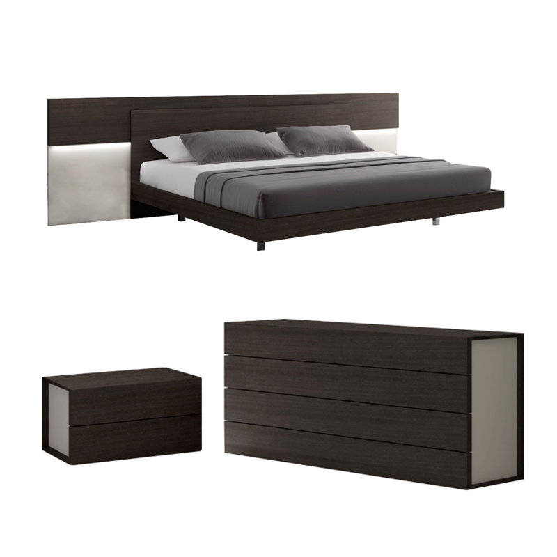 Ensemble de chambre à coucher configurable 3 pièces Mcgruder
