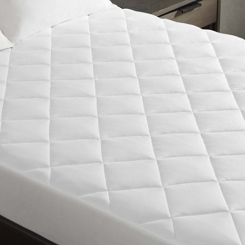 Overfilled Deep Pocket Mattress Pad White , Queen