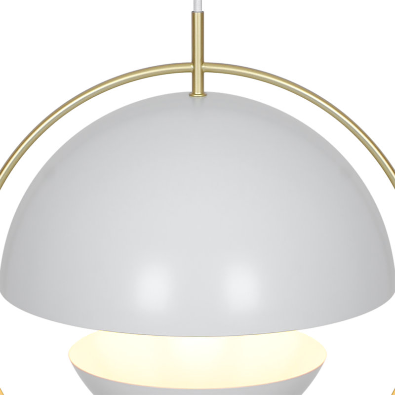 1 - Light Satin Pendant, White