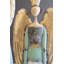 Ensemble de 2 anges de Noël en métal peint Kalalou H 35,5 po