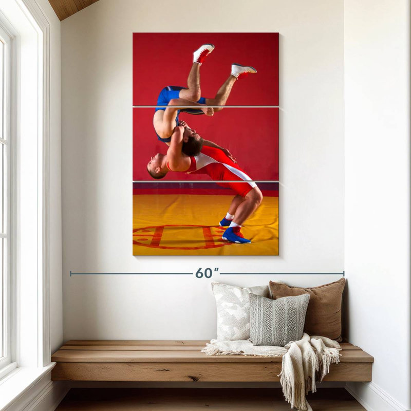 Sireci Suplex In Wrestling, 50" H x 32" W