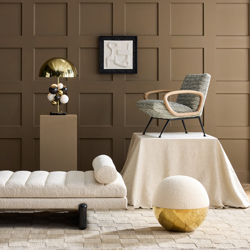 Alphaville Round Footstool Ottoman