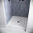 Streamline 36 in. x 36 in. Alcove Acrylic Shower Base in Matte Marble with Center Drain, Drain Included-118934327