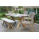 Fleur Rectangular 74" Long Dining Set