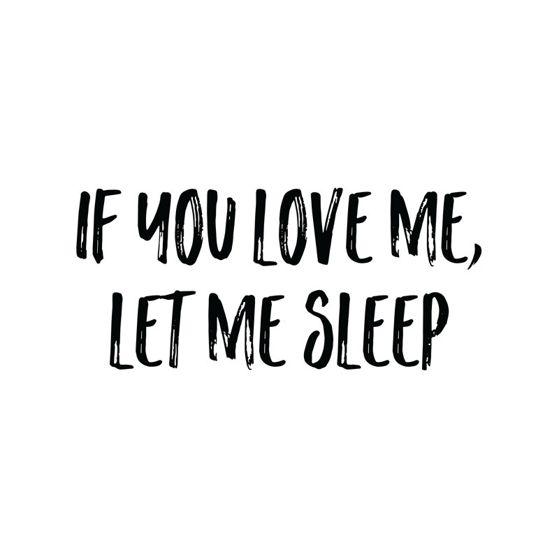 Love Sleep - Wrapped Canvas Print, 30cm H x 30cm W x 3.8cm D