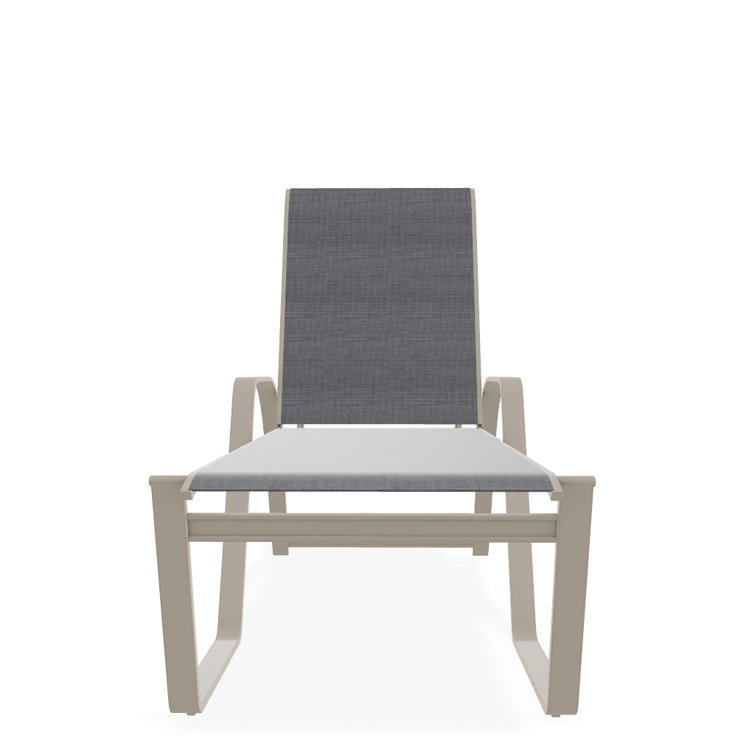 Holna Outdoor Rust-Resistant Metal Chaise Lounge
