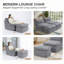 Memory Foam Lounge Chair with Ottoman, Single Lounge Chair, Corduroy Lounger for Living Room-1299153704