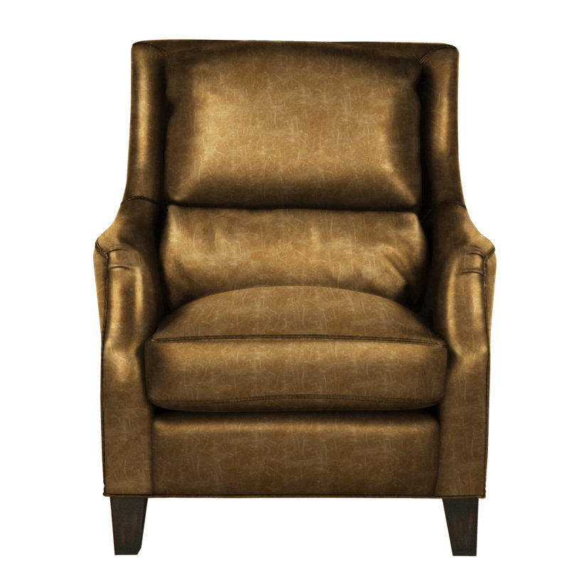Savoy Leather Armchair, Chestnut (Cartier), Ash Honey