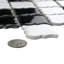 Hudson Tangier Black and White Mimos 12-3/8" x 12-3/8" Porcelain Mosaic Tile