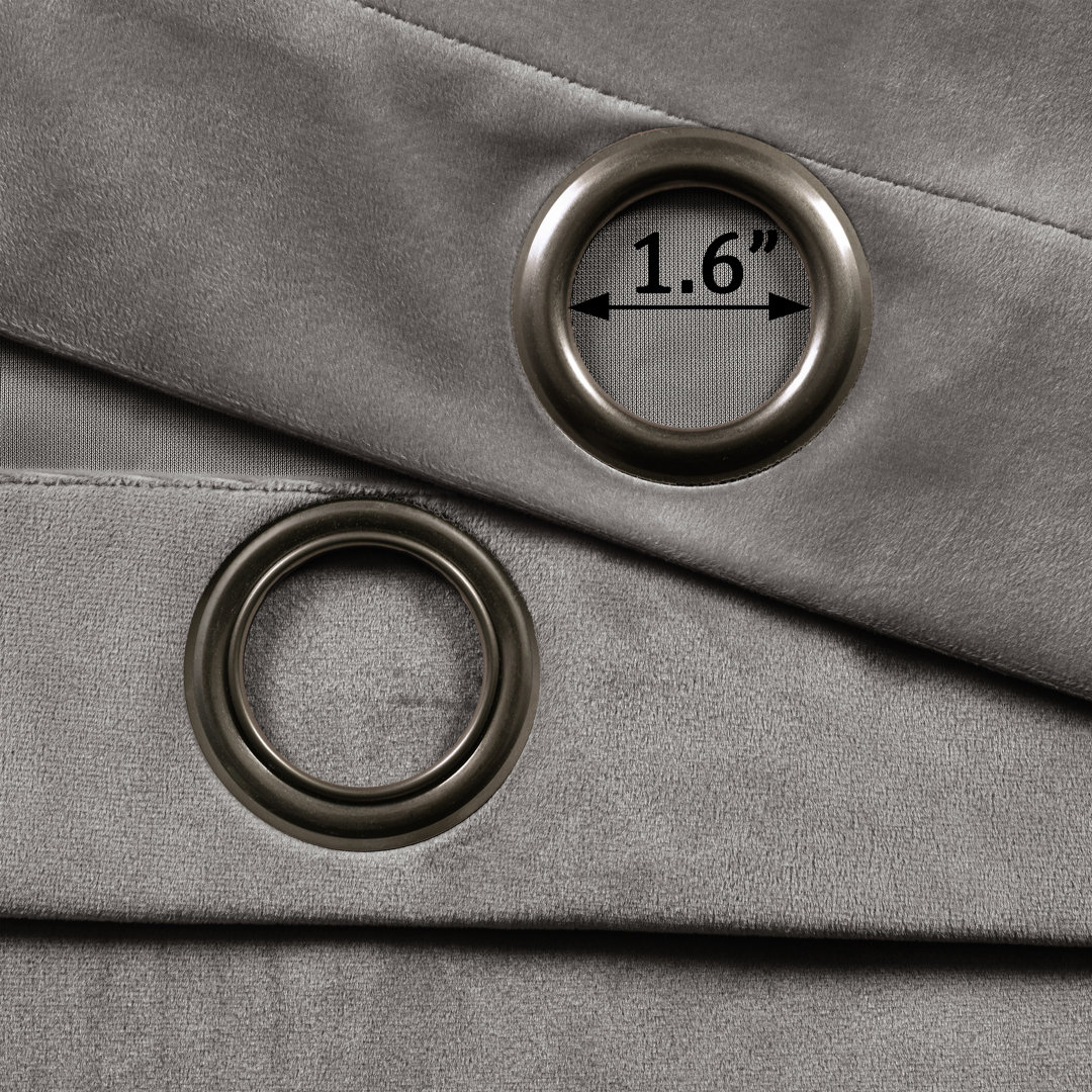 Polyester Room Darkening Curtain Pair (Set of 2) Lush Decor Curtain