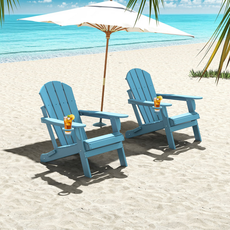 Felten Plastic Folding Adirondack Chair, Arctique