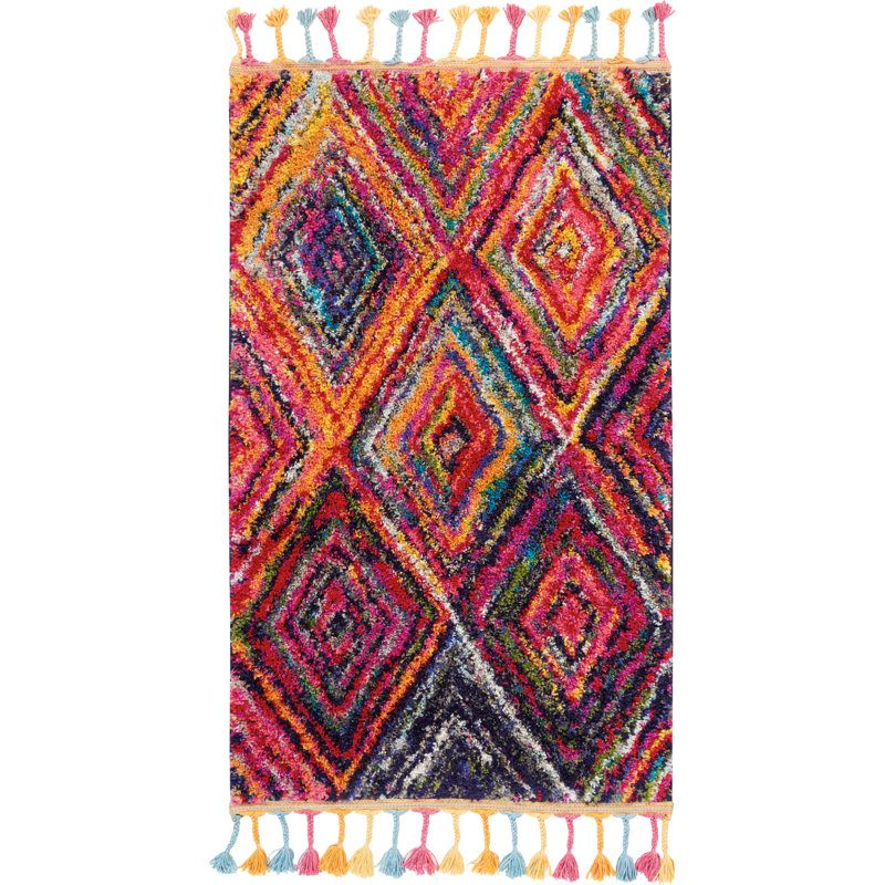 Raul Moroccan Polypropylene Rug, Rectangle 2'2" x 4'