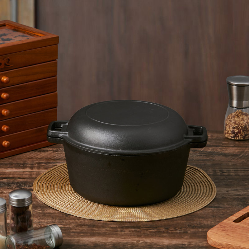 Living And Home 5L Cast Iron Pot Set