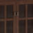 Artisan 36"W Solid Wood Transitional Entryway Storage Cabinet with Glass Doors and Adjustable Shelves