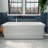 Crest 67 in. L x 31-1/2 in. W x 24-1/2 in. H Freestanding Acrylic Bathtub, Drain-101073592