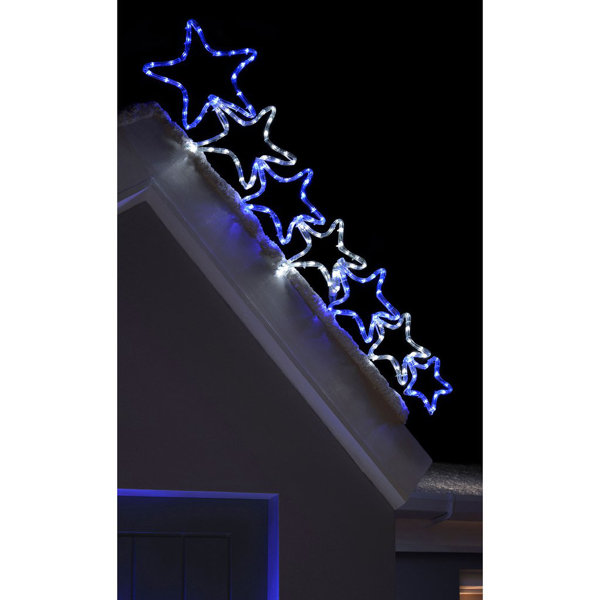 The Seasonal Aisle 7 Christmas Stars LED Rope Lighted Display & Reviews ...