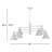Moderne 6-Light Chandelier