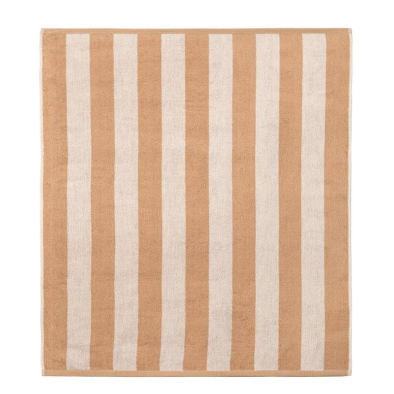 Serviette de plage en coton turc Pennsylvania, Orange / blanc