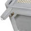 Banc d'entrée avec rangement, banc à chaussures rembourré avec portes doubles-2138997011