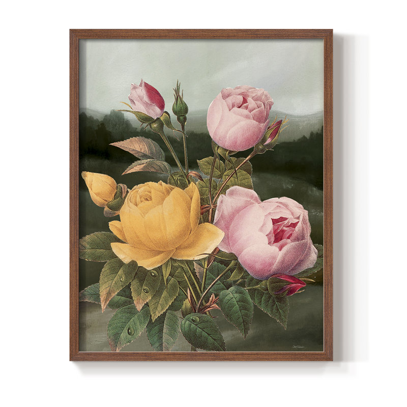 «Botanical Landscape II», reproduction encadrée - bois massif, H 11 po x l 9 po, Noyer