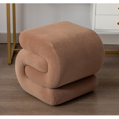 S-shape Ottoman Makeup Stool Footstool