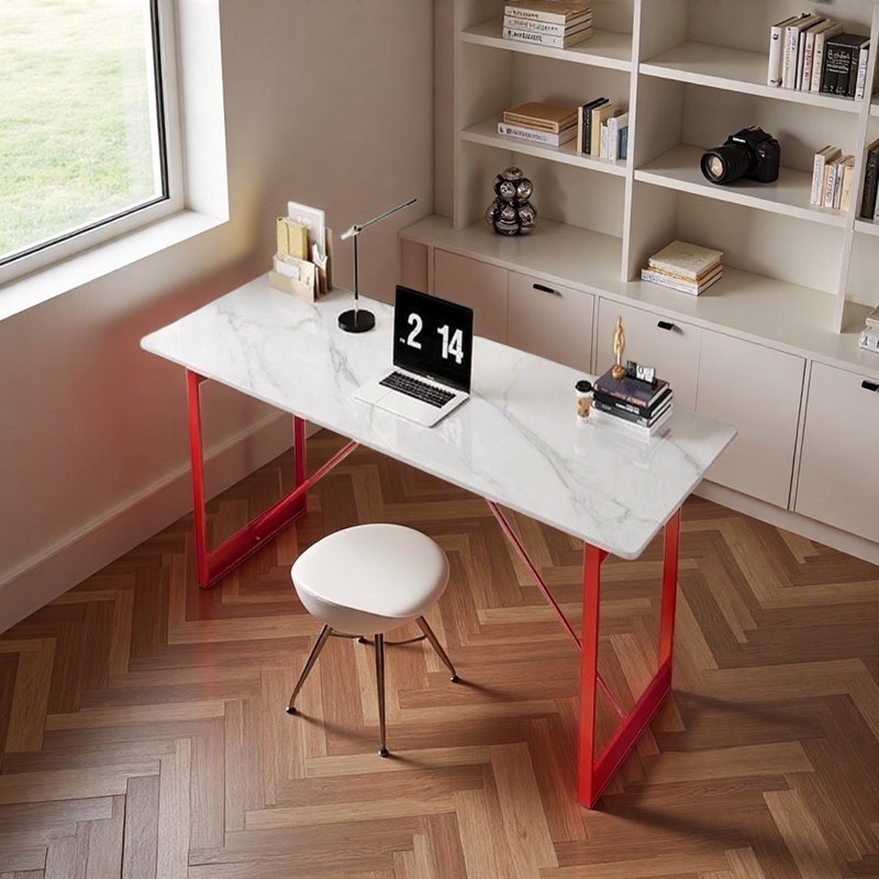 Bureau d'écriture Modern Light, Rouge, H 29,52 po x l 47,24 po x P 31,49 po