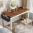 Small Computer Desk With Power Outlet, Home Office Desk For Bedroom, Writing Desk With Storage Bag-1362155728-1362155735