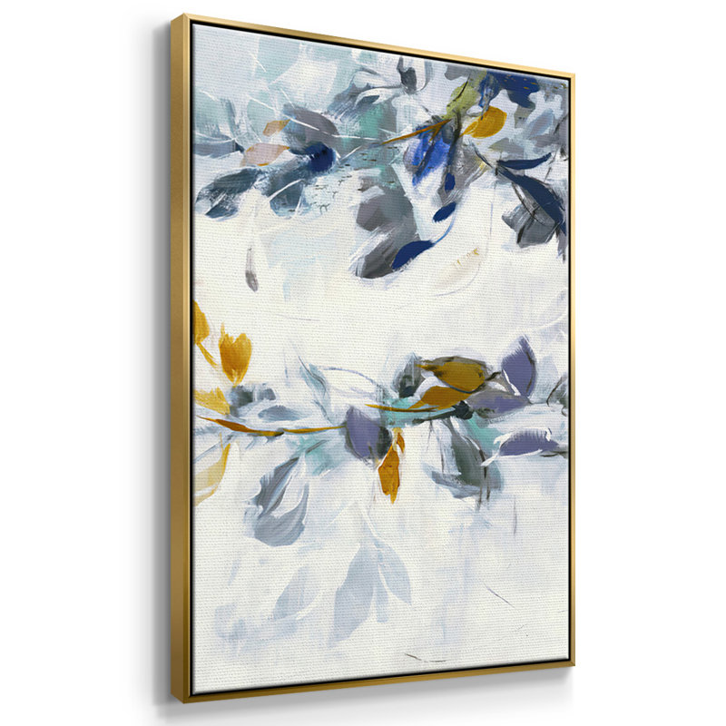 «Gentle Gestures», reproduction sur toile 3 pièces, H 24 po x l 48 po x P 2 po, Or