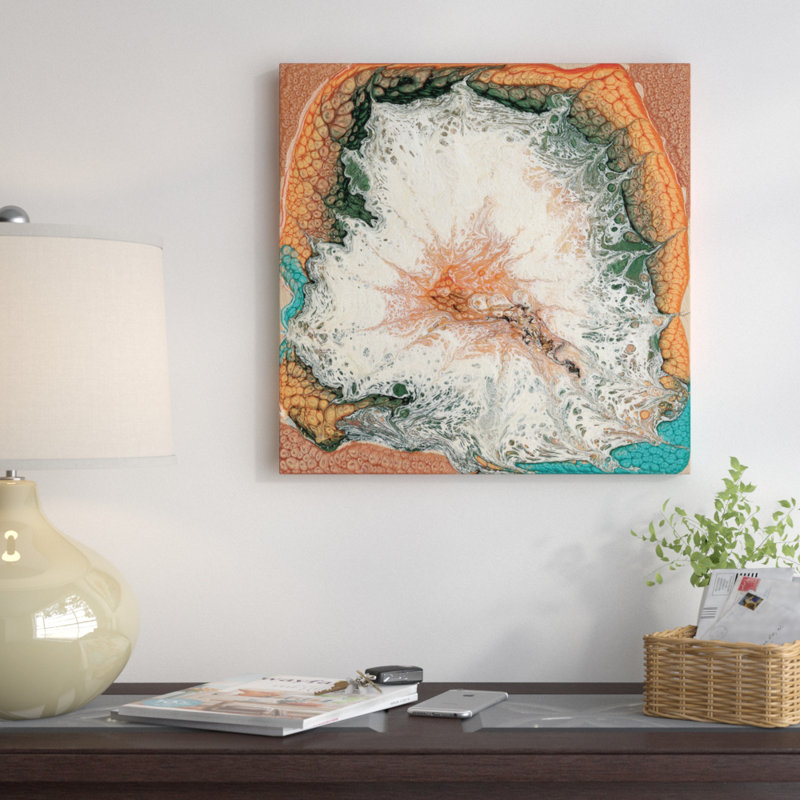 « caldera ii », impression sur toile, H 12 po x l 12 po x P 1,5 po, Toile tendue, Pas de tapis