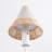 Traditional Floor Lamp With Rattan Shade