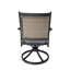 Chaise de patio pivotante en aluminium