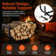 63.5cm W Iron Log Rack