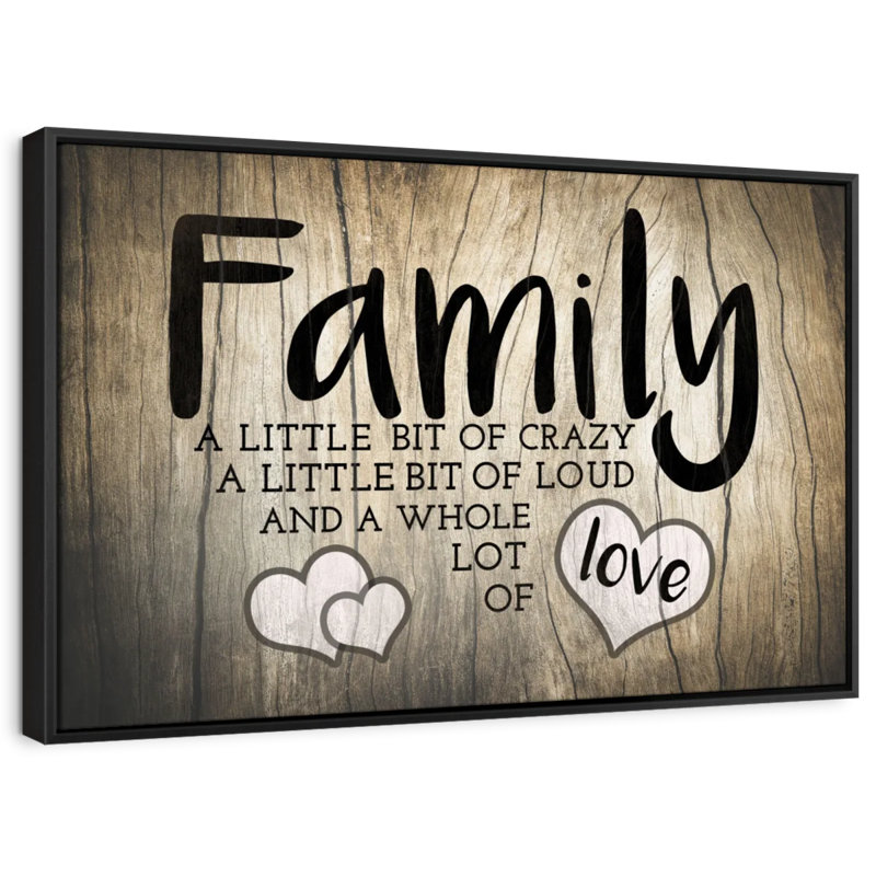 " Family Love Typography ", 25" H x 17" W